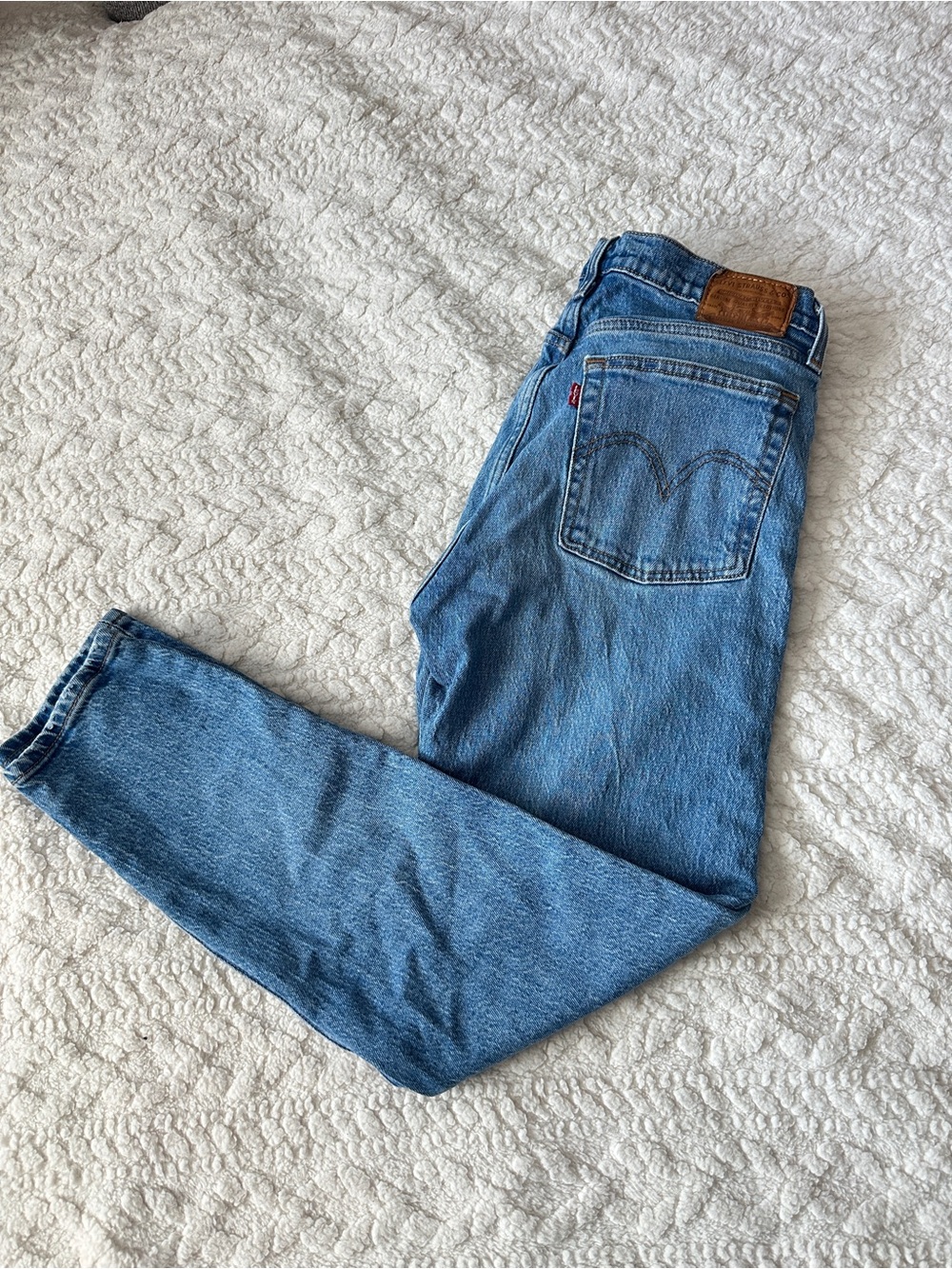 Levi's wedgie button fly jeans
